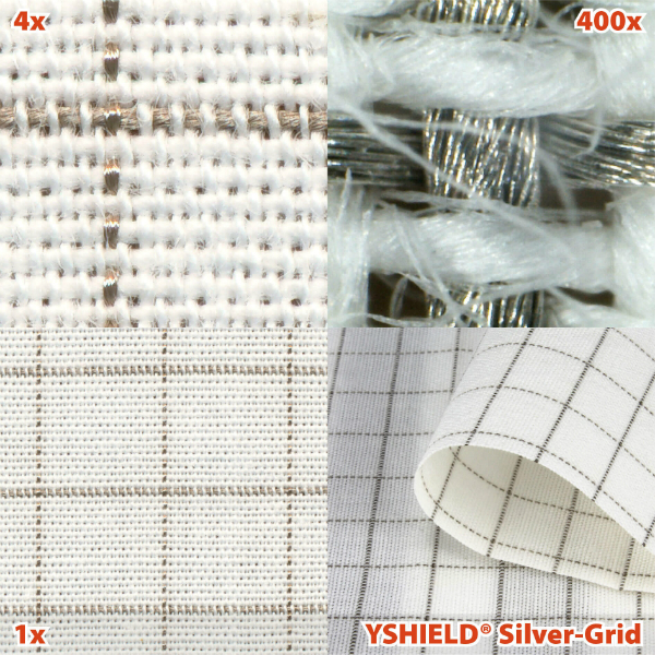 Abschirmstoff SILVER-GRID | NF | Breite 150 cm | 1 Laufmeter Abschirmstoff SILVER-GRID NF Breite 150 cm 1 Laufmeter