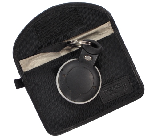 Basic Abschirmhülle für Funk-Autoschlüssel mit Ring und Band | Nylon basic-abschirmhuelle-fuer-funk-autoschluessel-mit-ring-und-band-nylon