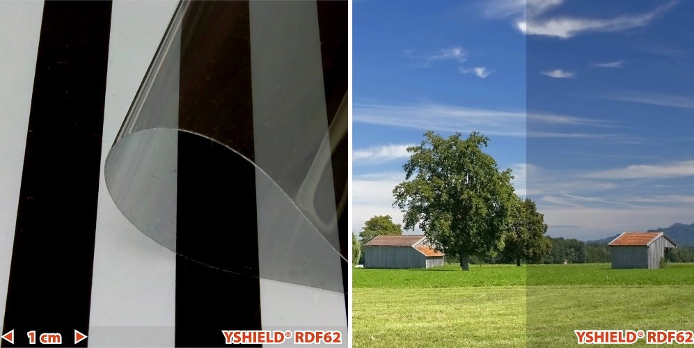 Abschirmende Fensterfolie RDF62 | HF | Breite 152 cm | 1 Laufmeter