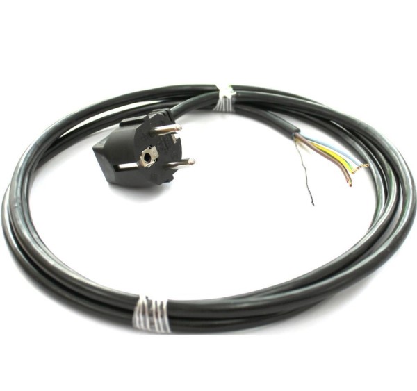 D3368 | Stecker mit geschirmtem Kabel und freiem Ende | 3 m schwarz